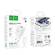 Сітчастий зарядний пристрій з кабелем HOCO C147A Charm PD20W+QC3.0 charger set (C to iP)(EU) білий - зображення 2