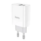 Сітчастий зарядний пристрій HOCO C80A Rapido PD20W+QC3.0 charger(EU) білий - зображення 3