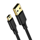 Перехідник UGREEN US132 USB 2.0 A Male to Mini 5 Pin Male Cable 1m (Black)(UGR-10355) - зображення 2