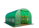 Теплица садовая 9 м² 4,5×2×2 м с окнами пленка армированная UV-4 140 г/м² оцинкованный каркас Ø19 мм зеленая - изображение 3