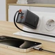 Адаптер мережевий ACEFAST PD GaN charger with retractable cable A111 |2USB-C/1USB-A, 67W/4.5A| Black - зображення 4