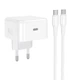 Адаптер сетевой HOCO C to C cable Speed single port PD charger set C161A |1Type-C, 40W/3A, PD/QC| - изображение 1
