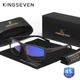 Очки компьютерные Blue Blocker 45% для мужчин и женщин KINGSEVEN 755 Brown 45 - изображение 1