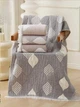 Полотенце муслиновое банное Malloory Home 70*140 см Светло-серое - изображение 2
