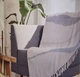 Легке покривало Tufted Throw 130*160 см Бежевий із сірим - зображення 9