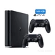 Игровая Приставка Playstation 4 Slim 500GB Black+2DualShock 4 Гарантия Б/У "Комплект" - изображение 1