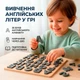 Развивающая игрушка Монтессори Пазл-вкладыш Азбука английский (Алфавит) / Детский обучающий сортер для изучения букв 230х230 мм grey/beige - изображение 3