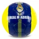 Мяч футбольный №5 ламинированный сшит вручную BALLONSTAR REAL MADRID CRYSTAL FB-7959 Синий‑жёлтый - изображение 2