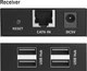 Удлинитель Digitus USB 2.0, для использования с кабелем Cat6, до 150 м, 4х USB-A Черный (DA-73120) - изображение 3