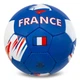 Мяч футбольный №5 PU Гриппи сшит вручную BALLONSTAR FRANCE FB-0047-796 Темно-синий-белый - изображение 2