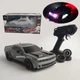 Машинка для дрифта на радиоуправлении Dodge Challenger Hellcat 4WD Свет, Пар, Неоновая подсветка Додж Хеллкэт 27 см (Серый) - изображение 1
