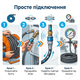 Шланг высокого давления 13×19 мм 20 bar для воды компрессора моййки пневмошланг армированный рукав ПВХ - изображение 8