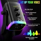 Динамічний мікрофон XLR/USB з RGB підсвіткою, для стрімінгу, подкастів, ігор і вокалу, з Mute та виходом для навушників - зображення 7