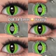 Лінзи кольорові без діоптрій зелені Draron eyes - зображення 1
