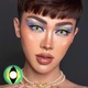 Лінзи кольорові без діоптрій зелені Draron eyes - зображення 3