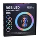 Цветная кольцевая LED лампа MJ26 26см RJB Light 1 крепление,разъем USB Black - изображение 2