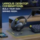 Навушники ONIKUMA B2 Bluetooth 5.3, бездротові + провідні, ігрова гарнітура з мікрофоном - зображення 6