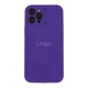 Чохол Silicone Case Full Size with Frame для iPhone 12 Pro Max 34.Purple - изображение 1