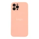 Чохол Silicone Case Full Size with Frame для iPhone 12 Pro Max 67.Grapefruit - изображение 1