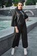 Жіночий костюм plus size з двонитки (кофта+штани) Seventeen XL Чорний (2000000154053) - изображение 3