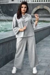 Жіночий костюм plus size з двонитки (кофта+штани) Seventeen XL Сірий (2000000154015) - изображение 1