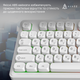 Клавиатура Ajazz AF98 Black USB-C White (AF98-W) 327547 - изображение 6