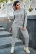 Жіночий костюм plus size з тринитки (кофта+штани) Seventeen 2XL Сірий (2000000153865) - изображение 1