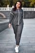 Жіночий костюм plus size з тринитки (кофта+штани) Seventeen L Чорний (2000000153926) - изображение 1
