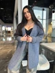 Кардиган женский вязаный джинсовый 44-60 с1524.5009 - изображение 5