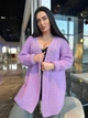 Кардиган женский вязаный лавандовый 44-60 с1524.5009 - изображение 1