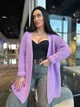 Кардиган женский вязаный лавандовый 44-60 с1524.5009 - изображение 7