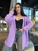 Кардиган женский вязаный лавандовый 44-60 с1524.5009 - изображение 8