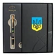 Набір: ручка кулькова Parker IM UKRAINE Black GT BP Тризуб синьо-жовтий + блокнот Parker + подарункова коробка - зображення 2