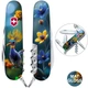 Швейцарский складной нож 91мм Victorinox SPARTAN DESIGN Райская синяя птичка 1.3603.3.R2090pk - изображение 1