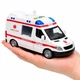 Игрушечная машинка скорая помощь Rescue 21 см, инерционная, музыкальная, с открывающимися дверцами WY590e - изображение 5