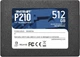 Твердотільний накопичувач SSD Patriot P210, 512GB, 2.5", 7mm, SATAIII, 3D QLC - зображення 1