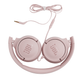 Дротові навушники JBL Tune 500 (JBLT500PIK) 3.5mm, 1.2m, Pink UA UCRF - зображення 5
