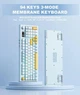 Ігрова мембранна клавіатура Onikuma G-80D бездротова з LED дисплеєм та RGB підсвіткою, для ПК і ноутбука Білий - зображення 5