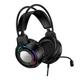 Игровые наушники Borofone BO112 Wave, RGB, USB, 3.5mm, 2m, Черный - изображение 2