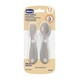 Набор Chicco First Cutlery: ложка и вилка, 12м+, Серый - изображение 5