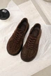 Жіночі кеди PARADIZE SHOES темно-коричневого кольору з натуральної замші 36 розмір (устілка 24 см) - зображення 2
