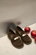 Женские туфли PARADIZE SHOES из натуральной замши темно-коричневого цвета с декоративной пряжкой 39 размер (стелька 25,8 см) - изображение 2