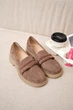 Женские туфли PARADIZE SHOES из натуральной замши темно-бежевого цвета 39 размер (устілка 25,8 см) - зображення 2