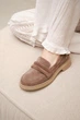 Женские туфли PARADIZE SHOES из натуральной замши темно-бежевого цвета 39 размер (устілка 25,8 см) - зображення 5