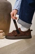 Женские кеды PARADIZE SHOES темно-бордового цвета из натуральной замши на липучках 39 размер (стелька 26 см) - изображение 4