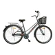 Велосипед SPARK CITY MIRA (колеса - 28", сталева рама - 18") з кошиком графітовий - зображення 1