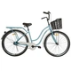 Велосипед SPARK CITY AURA (колеса - 28", стальная рама - 18") с корзиной голубой - изображение 1