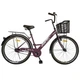 Велосипед SPARK CITY LIRA (колеса - 26", стальная рама - 17") с корзиной сливовой - изображение 1