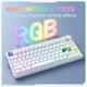 Бездротова механічна ігрова клавіатура ONIKUMA MT-706 Pro з RGB підсвіткою та 3 режимами підключення для ПК та ігор Білий - зображення 3