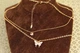 Набор Xuping Jewelry Двойная цепь две бабочки 45 см с приложением 5 см золотистый - изображение 2
